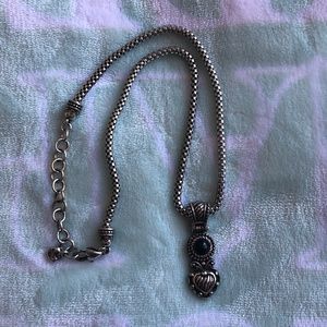 Brighton Vintage Alexandra Black Heart Necklace